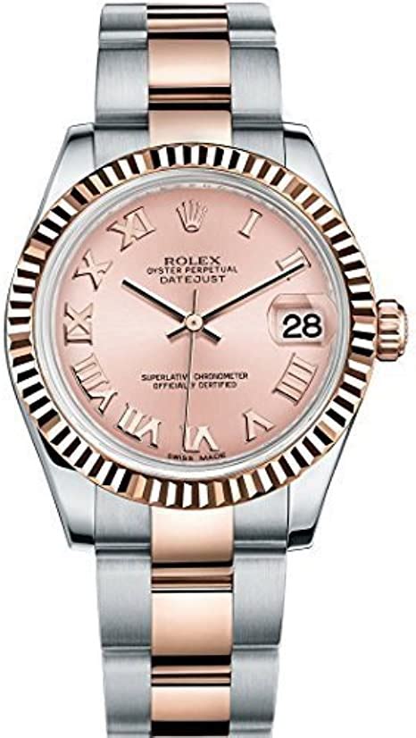 rolex datejust oro rosa acciaio|rolex datejust 31.